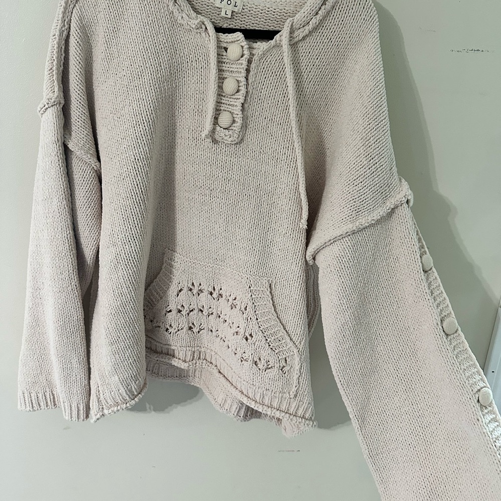 POL Cream Knit Sweater